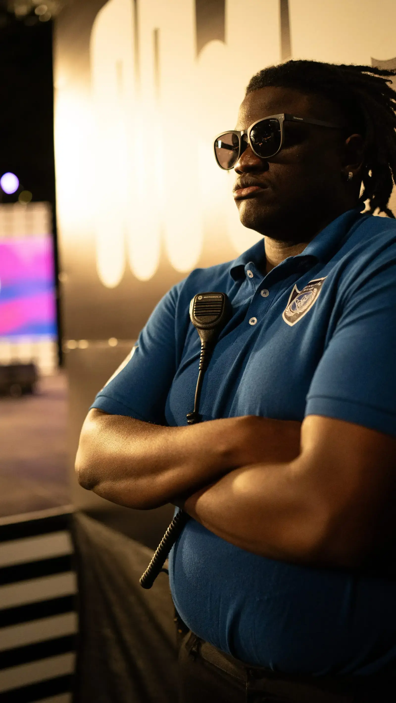 Jose, co-founder of Vision Security, in professional uniform