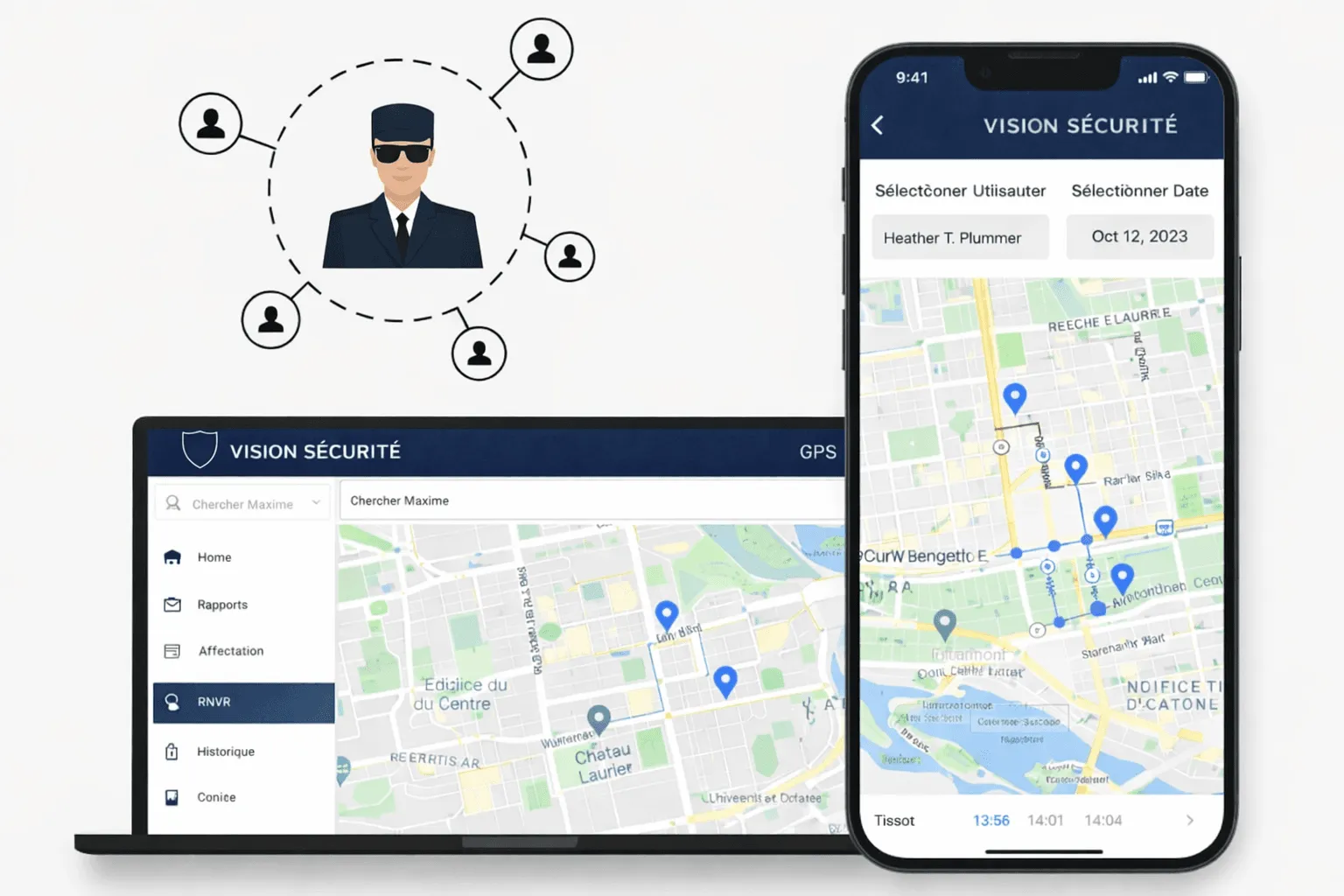 Vision Security real-time technology monitoring and dispatch platform