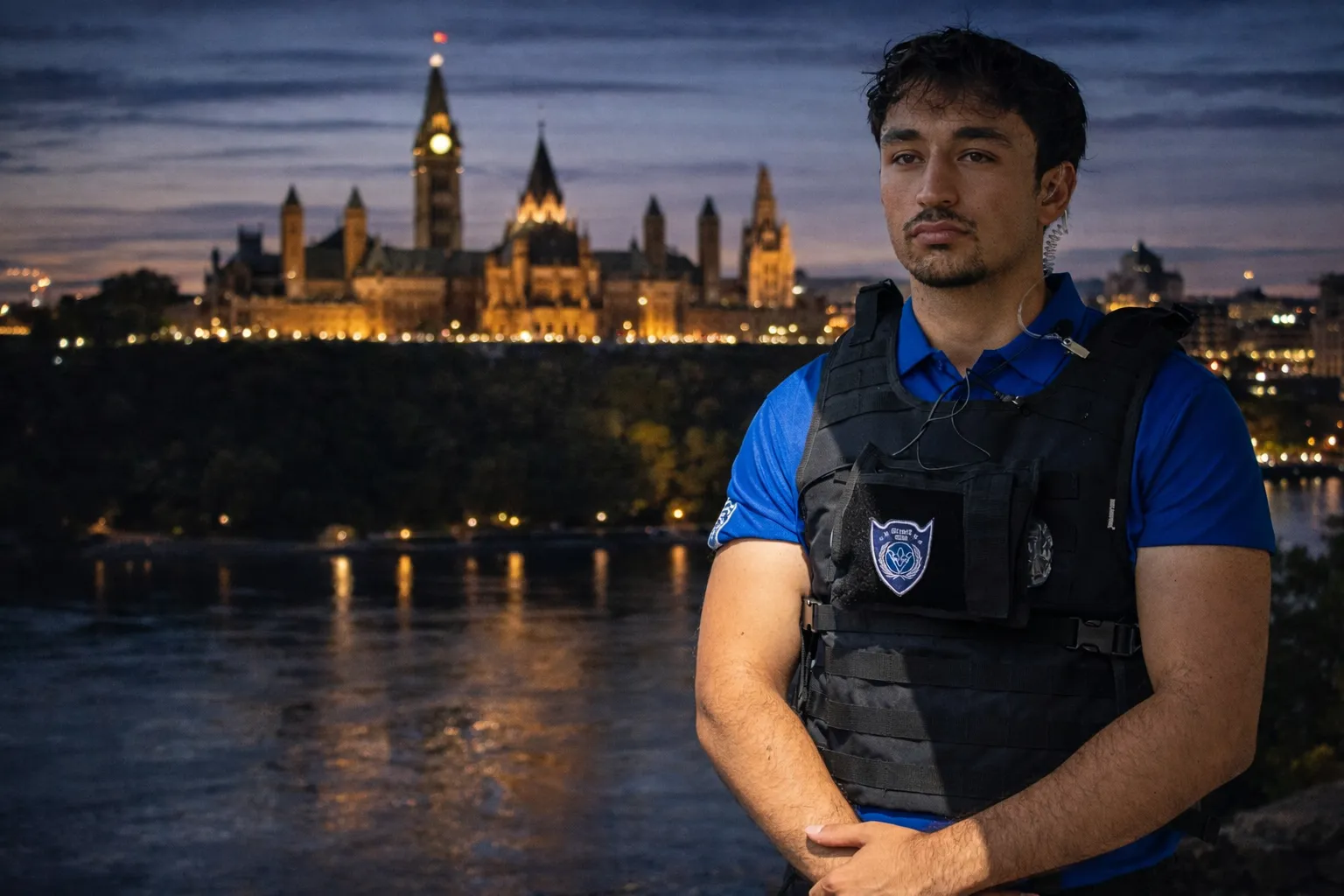 Security company in Ottawa — professional security guard on patrol in Ottawa, Ontario