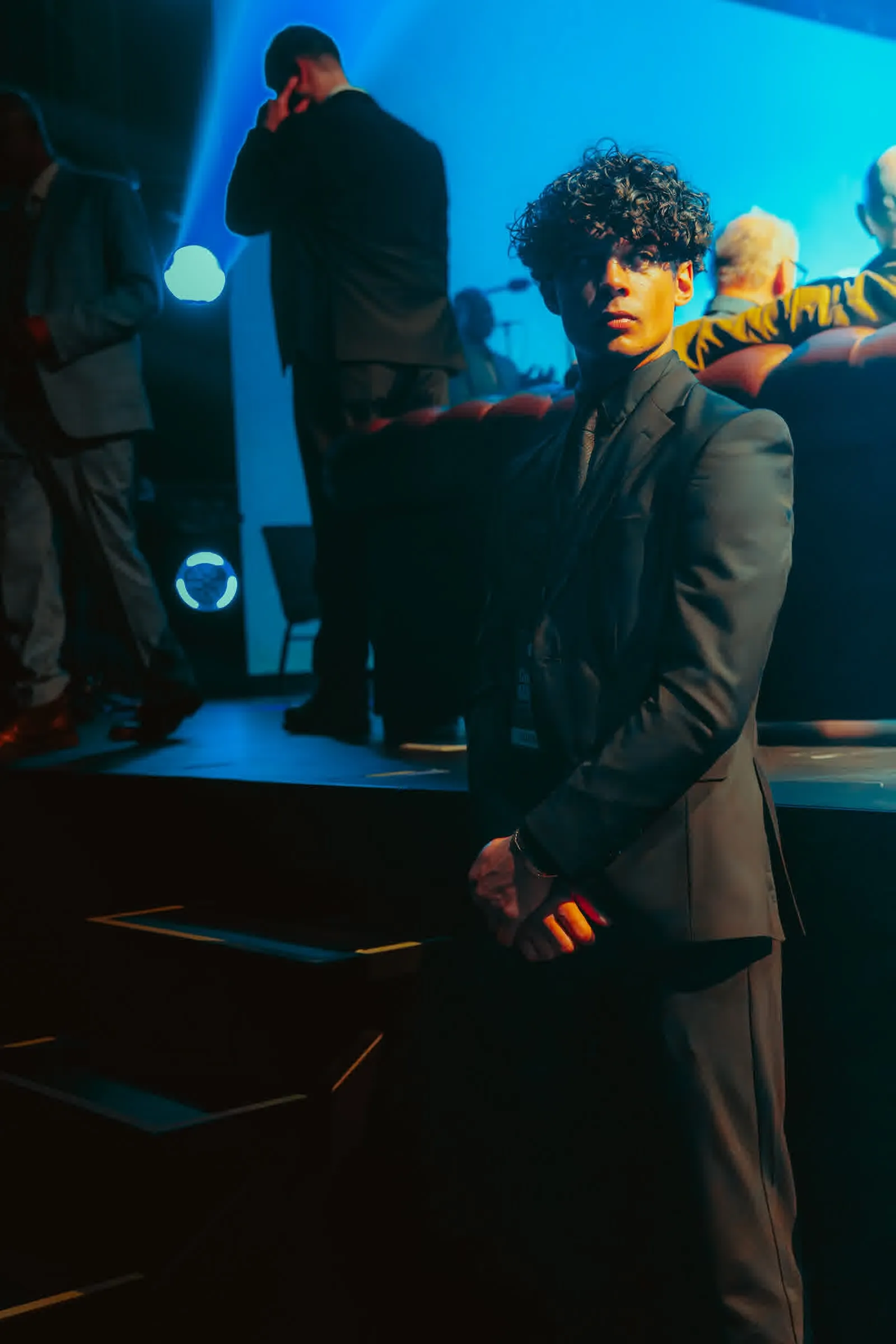 Hospitality staff managing event coordination