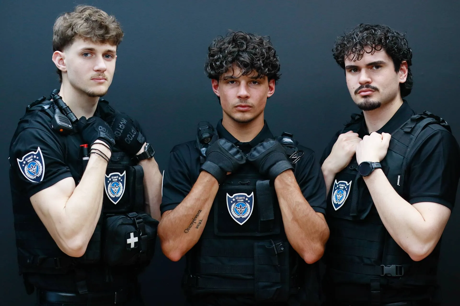 Security guards in professional training